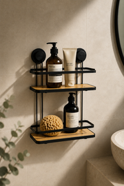 2 Katlı Metal Banyo Rafı
