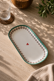 Kalpli 2'li Kayık Tabak 30 Cm