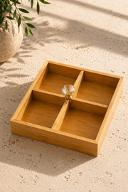 Bamboo 4 Bölmeli Organizer & Kutu