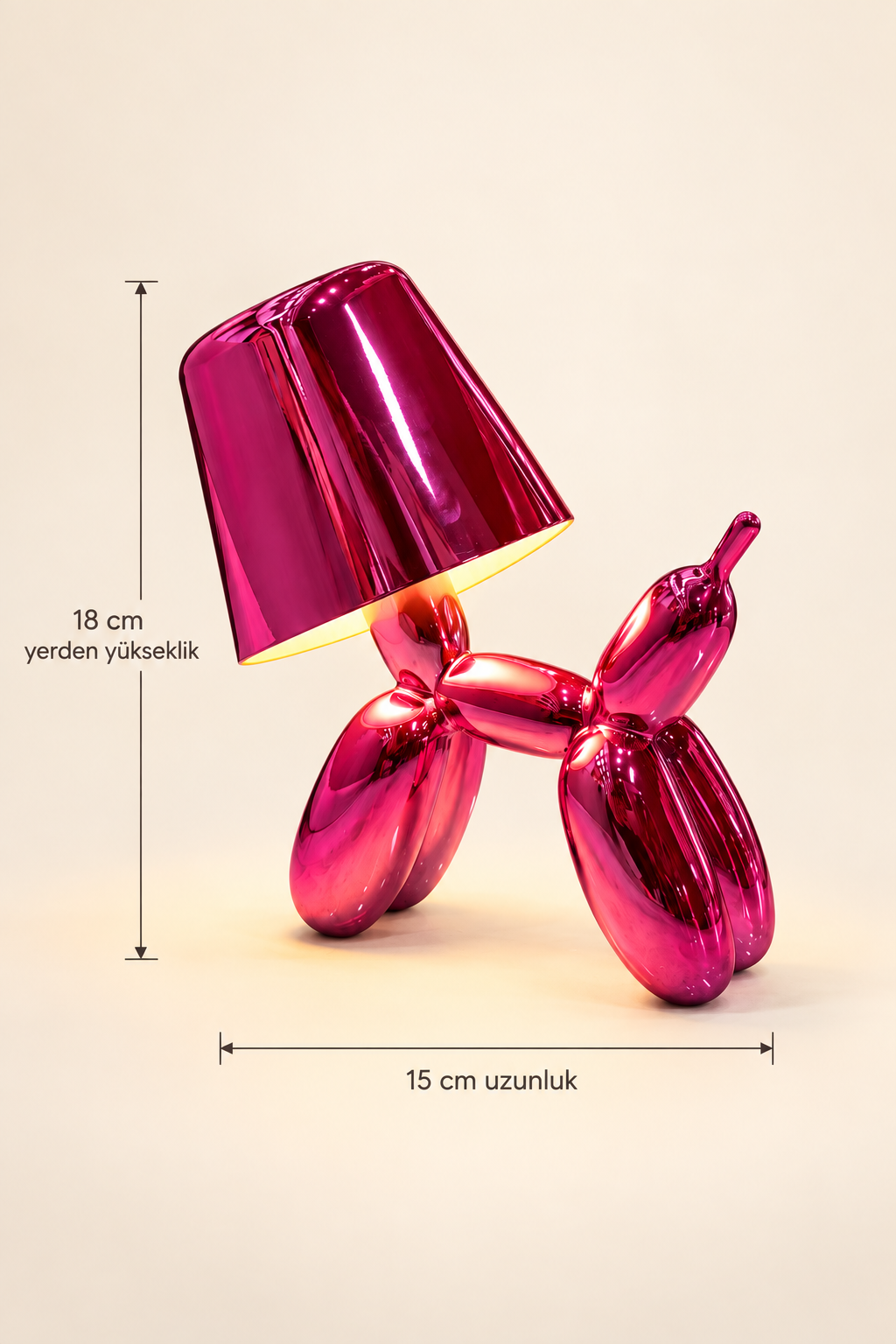 Pablo Dekoratif Masa Lambası - Pembe - 2. görsel
