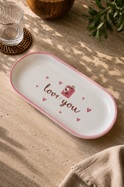 Love Gift 2'li Kayık Tabak 27 Cm