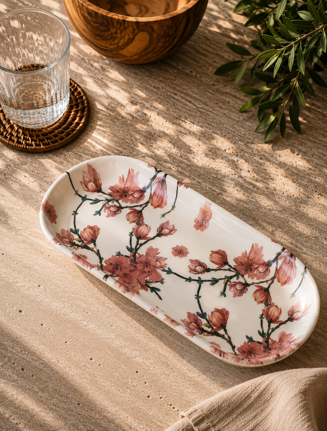 Sakura 2'li Kayık Tabak 27 Cm
