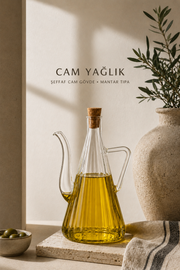 750 Ml İbrik Model Borosilikat Cam Yağlık