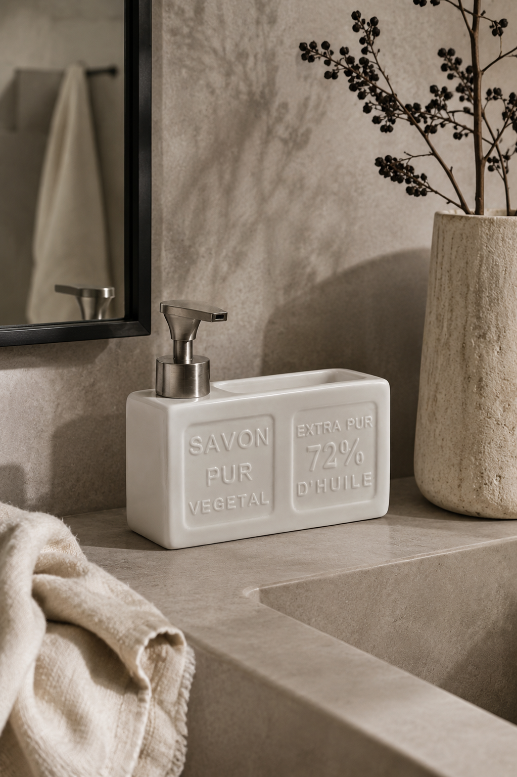 Savon Porselen Sıvı Sabunluk - 19 Cm