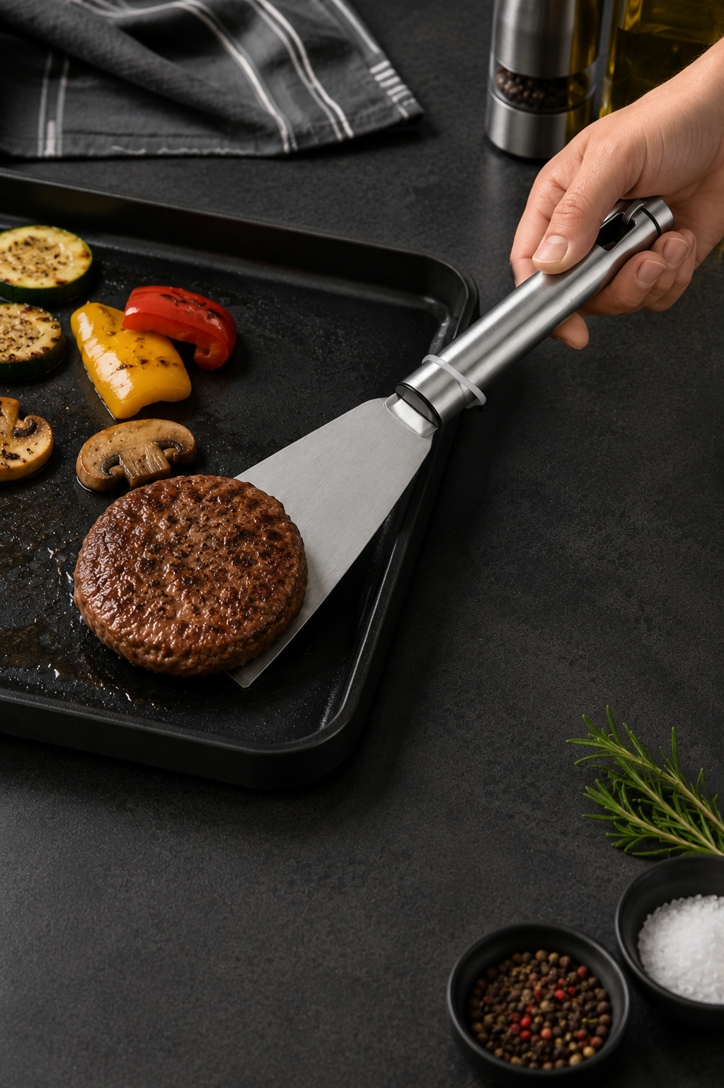 Paslanmaz Çelik Spatula 22 Cm
