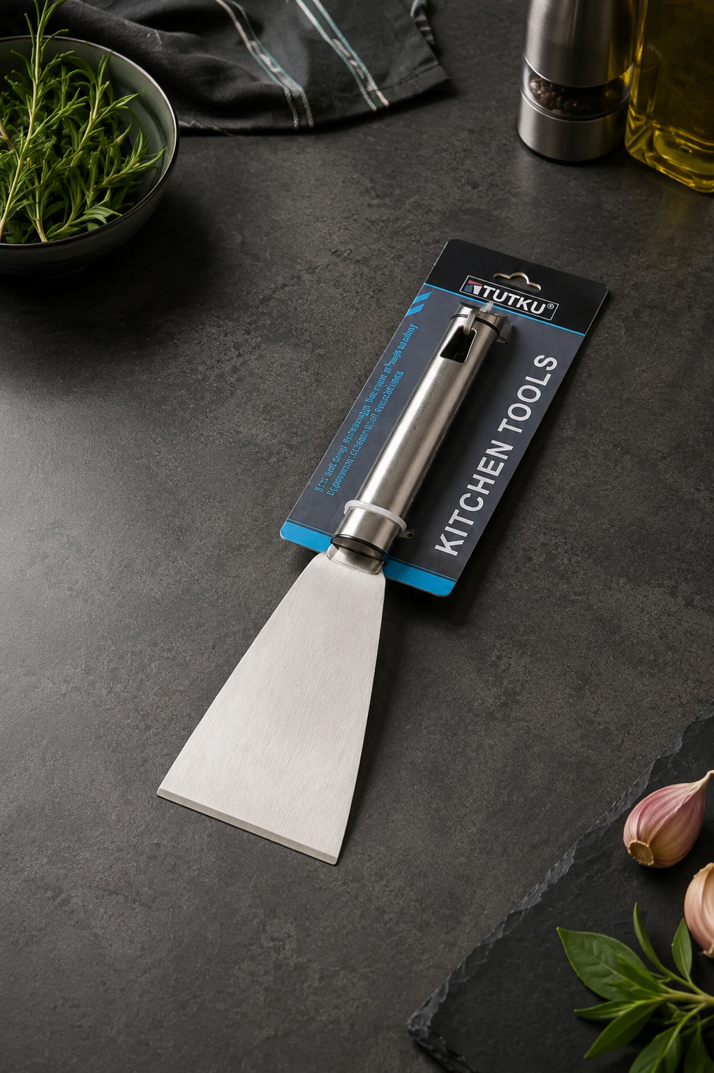 Paslanmaz Çelik Spatula 22 Cm