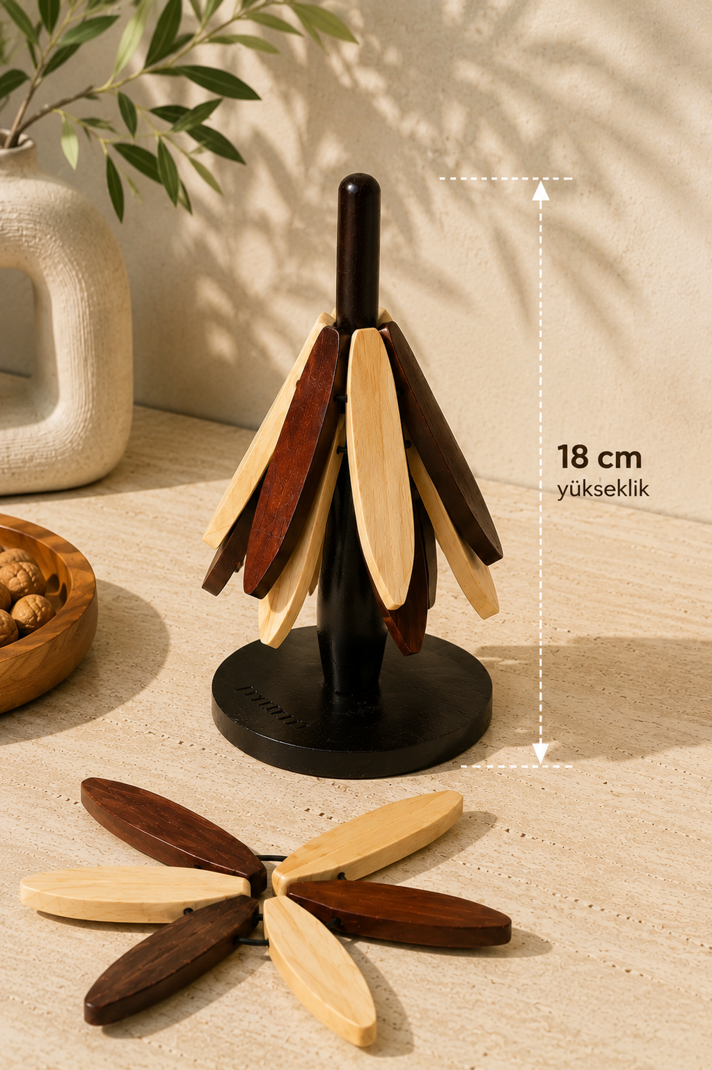 Bambu Standlı 3'lü Nihale