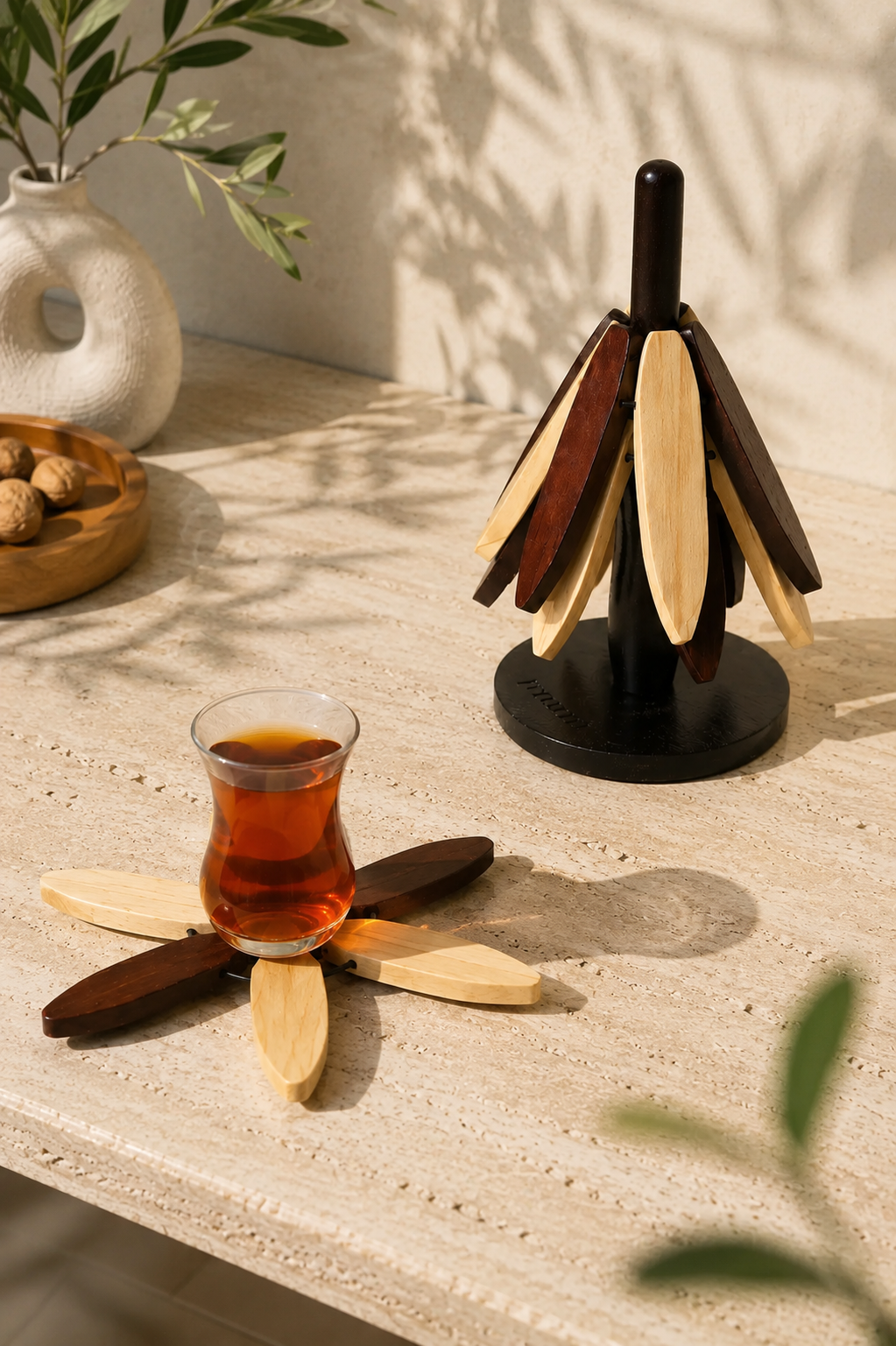 Bambu Standlı 3'lü Nihale