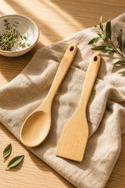 2'li Bambu Kaşık Spatula Seti
