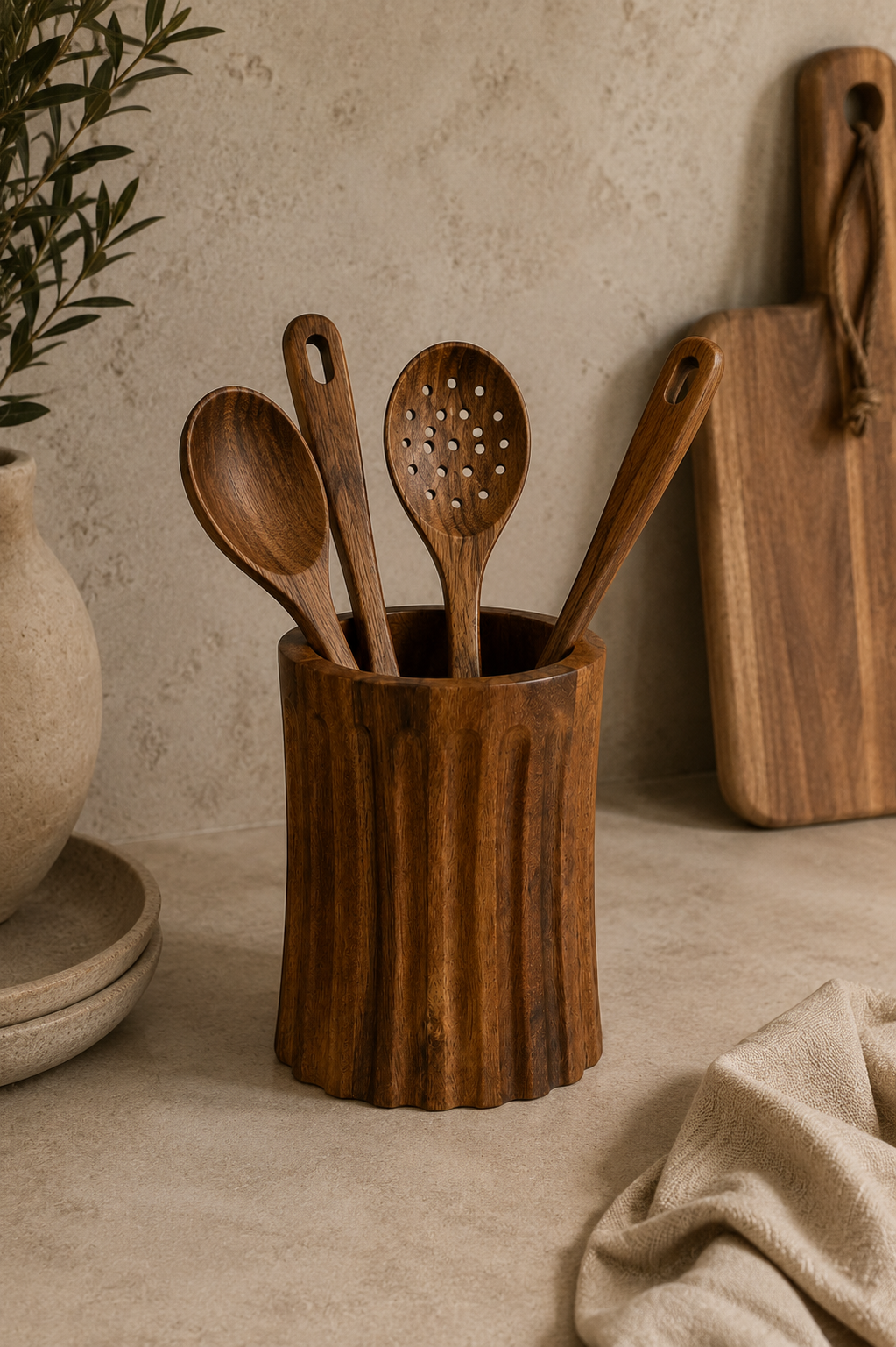 16 Cm Ripple Akasya Kaşıklık