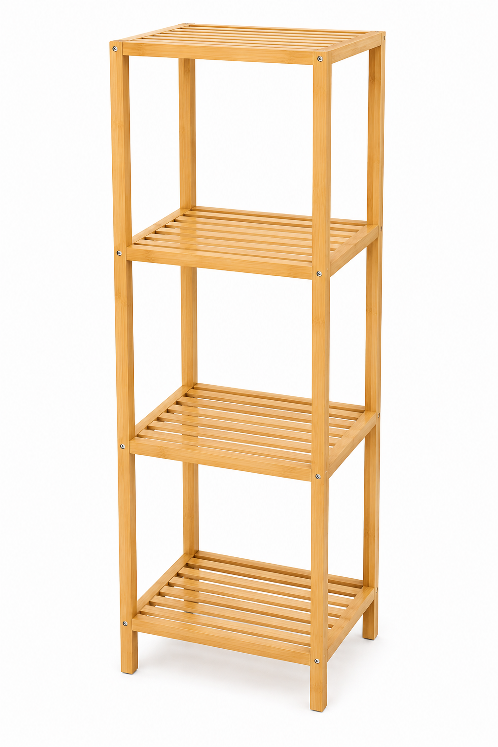 4 Katlı Bambu Raf