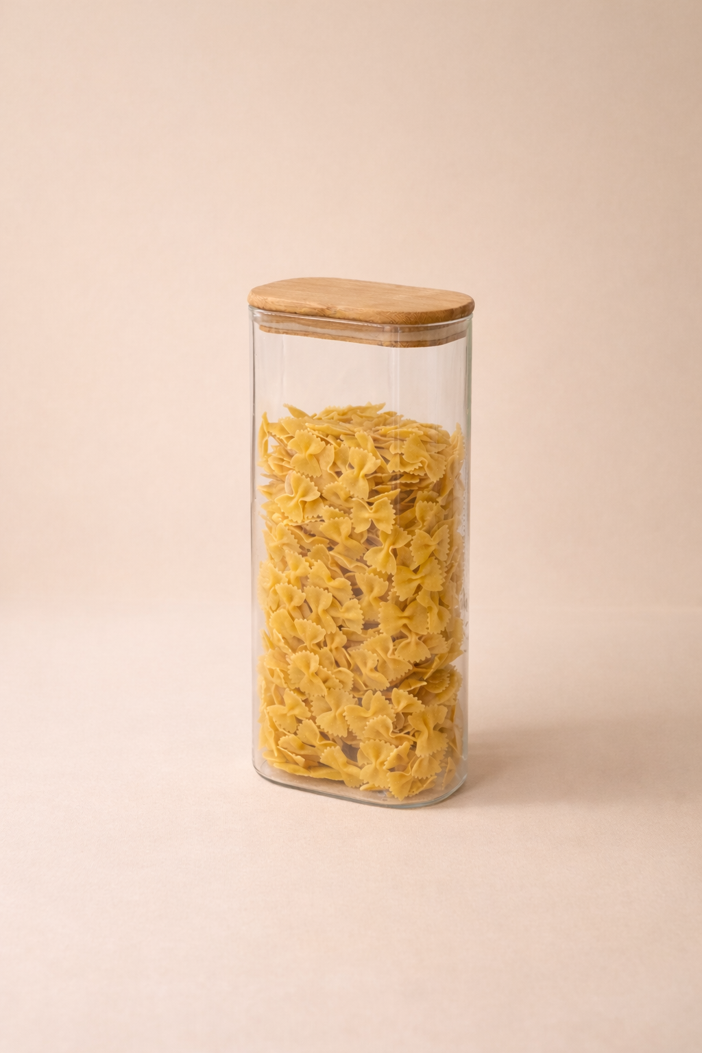 2000 Ml Bambu Kapaklı Cam Kavanoz - 27 Cm