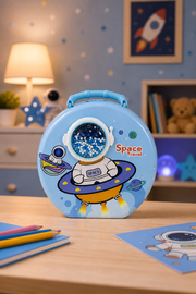 Space Travel Metal Şifreli Çocuk Kumbara - Mavi