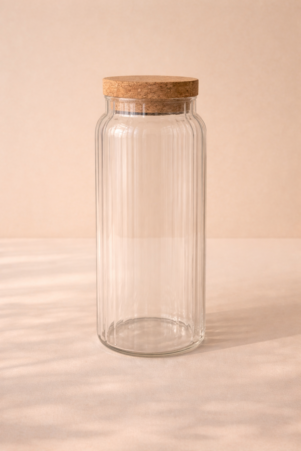 790 Ml Mantar Kapaklı Cam Kavanoz - 21 Cm