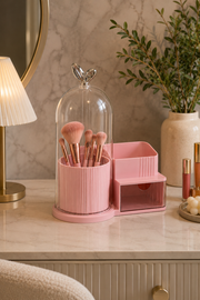 Kapaklı Çekmeceli Bölmeli Organizer - Pembe