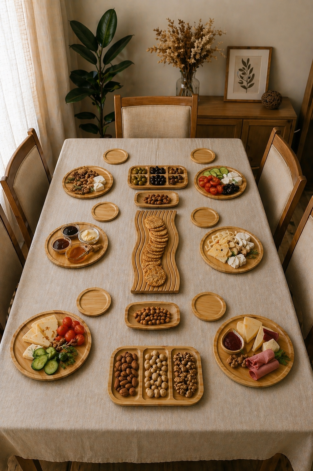 Bambu Kahvaltı Takımı 17 Parça