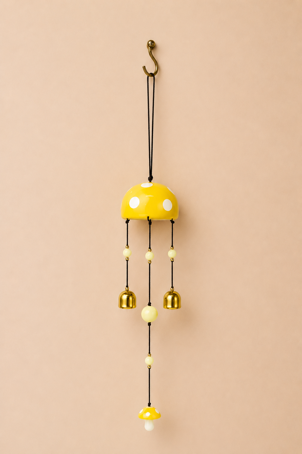 Wonderland 60 Cm Seramik Rüzgar Çanı - Sarı