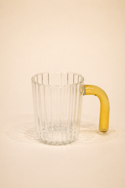 Ribera Renkli Kulplu Kupa Bardak 500 ML - Sarı