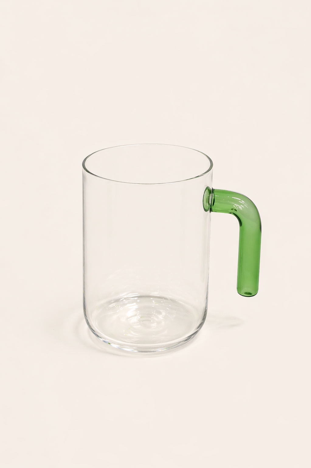 Pure Renkli Kulplu Kupa Bardak 500 ML - Yeşil