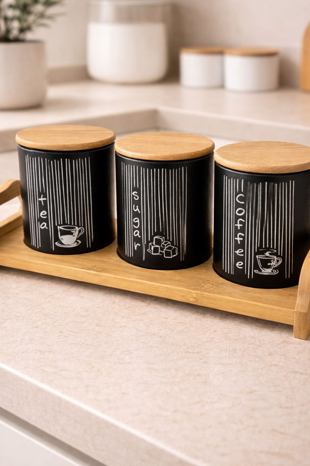 Bambu Standlı 3'lü Baharat Takımı, Baharat Seti