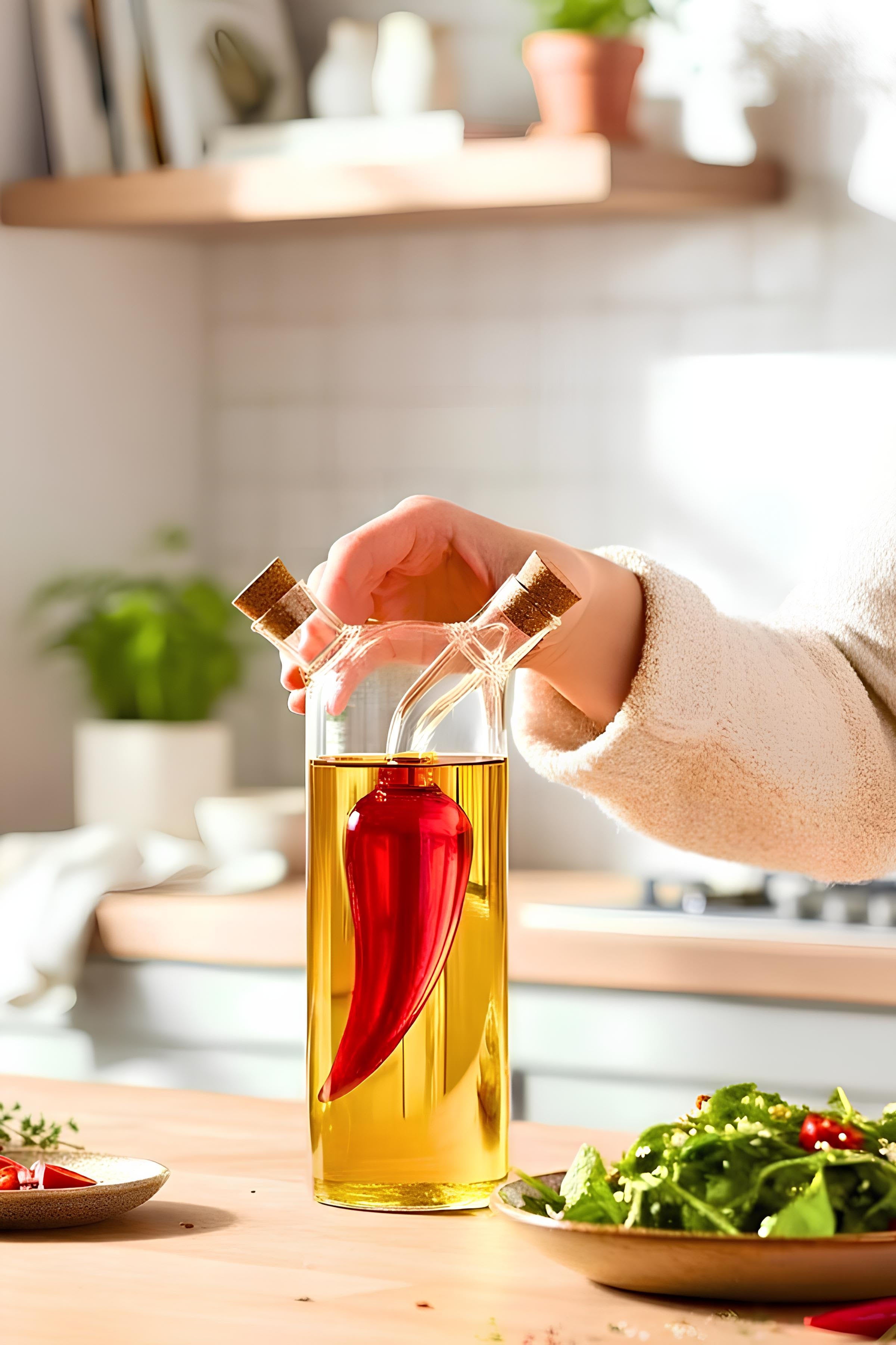 Biber Detaylı Çift Hazneli Yağlık & Sirkelik - 345 ML