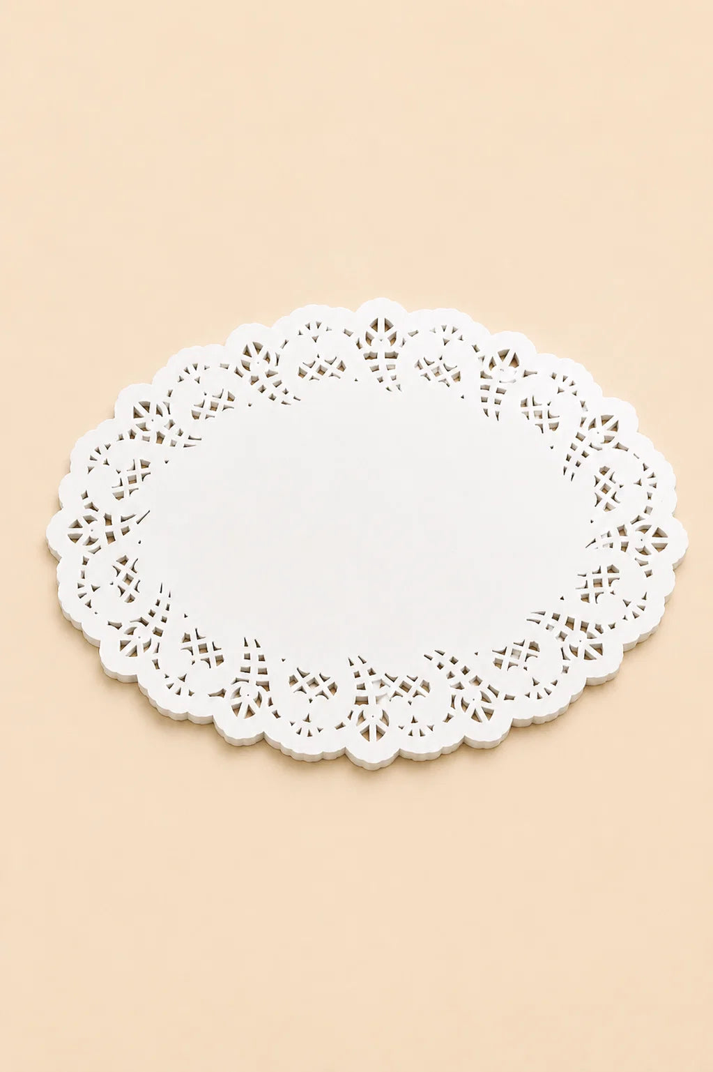 100'lü Oval Dantel Sunum Kağıdı (16x23 Cm)